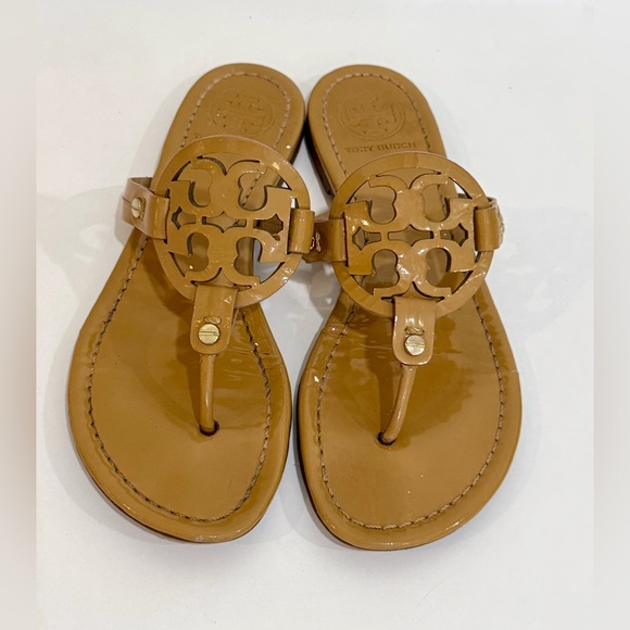 Tory Burch Miller Patent Leather Sandals - Picture 1 of 7